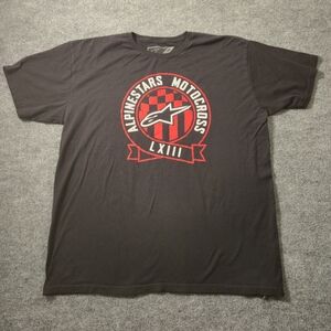 Alpinestars Motorcross‎ LXIII Black Graphic T-Shirt Size Extra Large